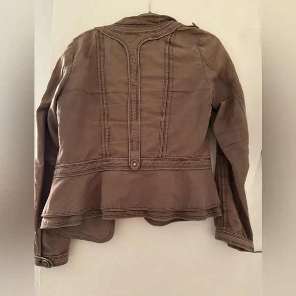 Anthropologie/Elevenses Cotton & Linen Jacket - Picture 4 of 7